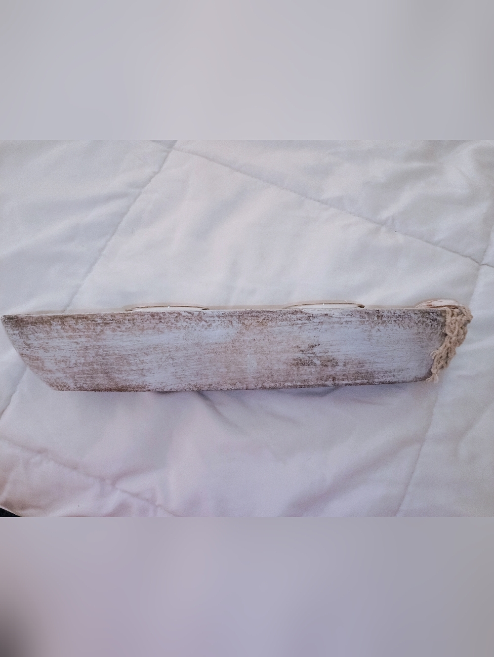 Coastal Driftwood Canoe Votive Candle Holder - Picture 3 of 4